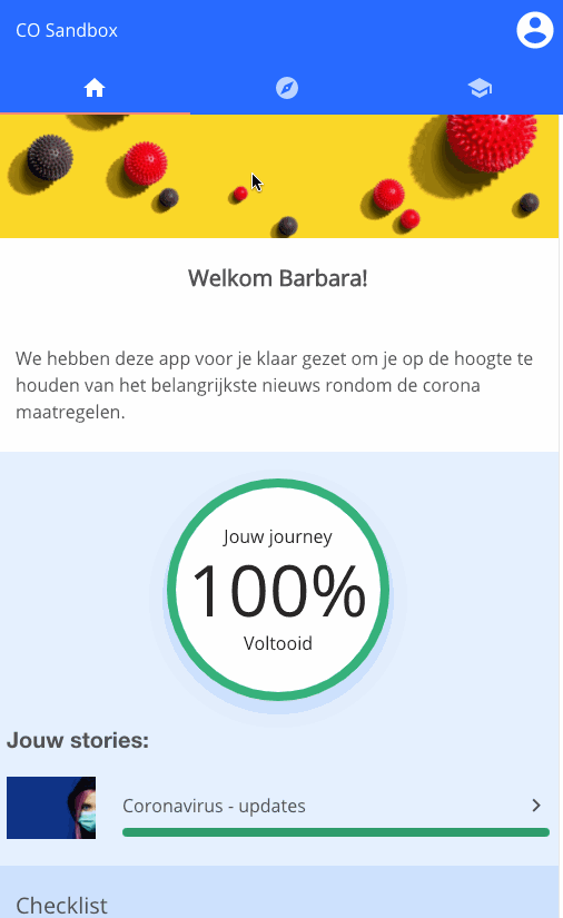 Gif voorbeeld corona course
