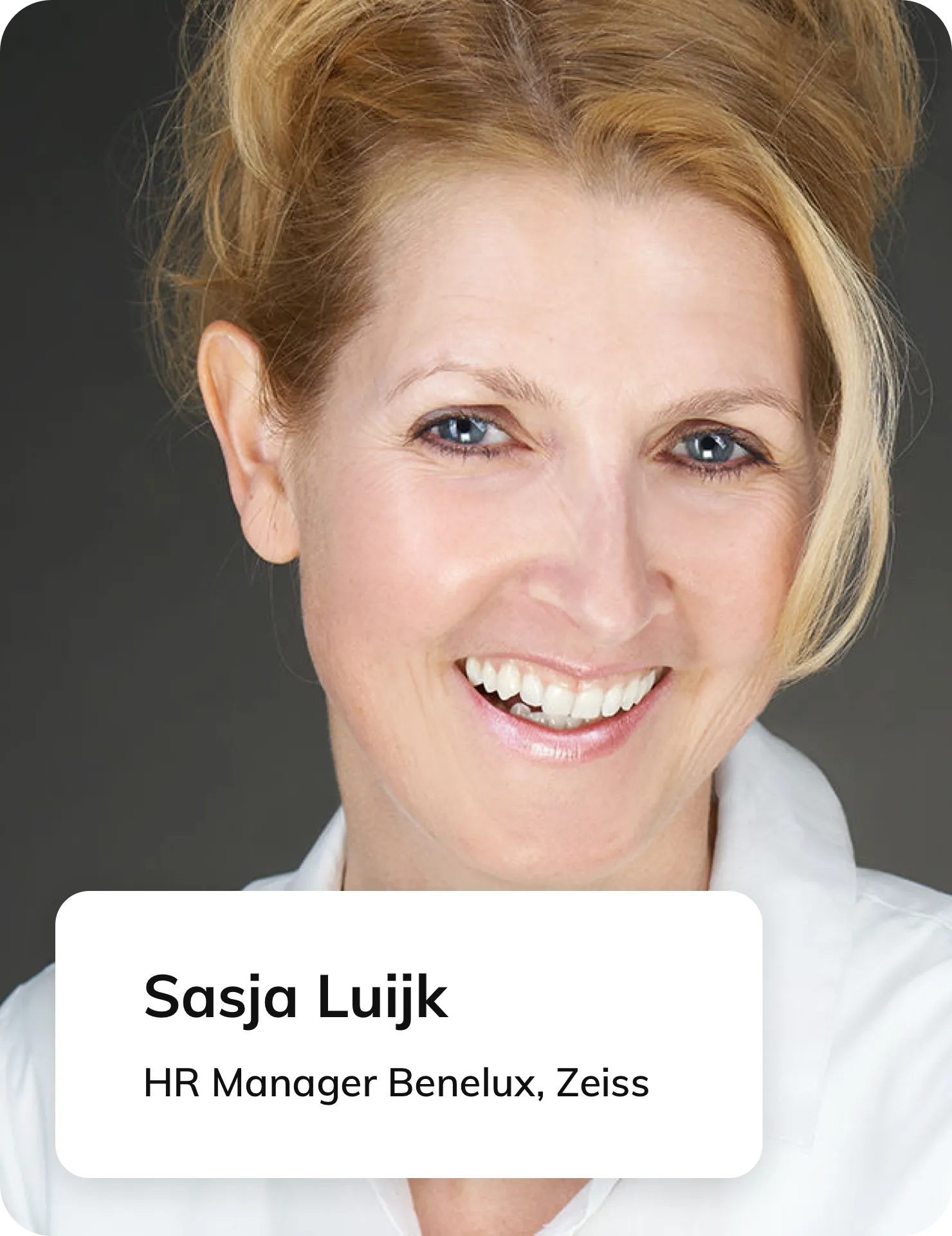 Sasja Luijk, HR Manager at Zeiss