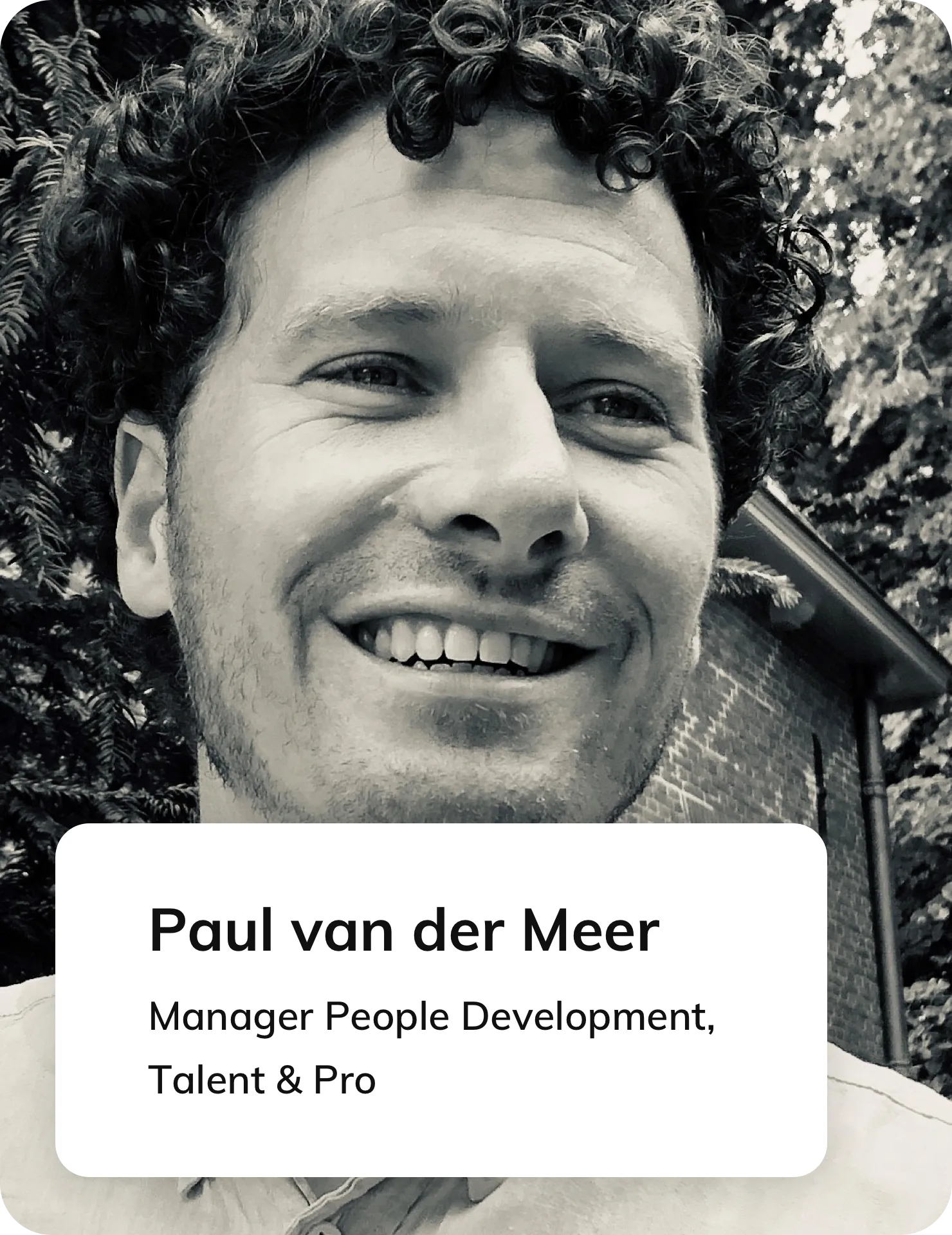 Paul van der Meer, Manager People Development bij Talent & Pro