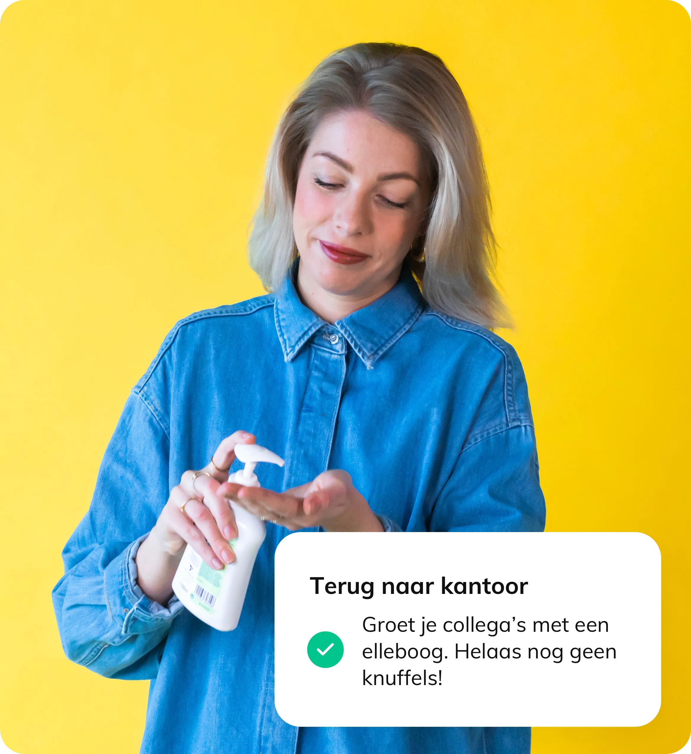 Terug naar kantoor: groet je collega's met een elleboog
