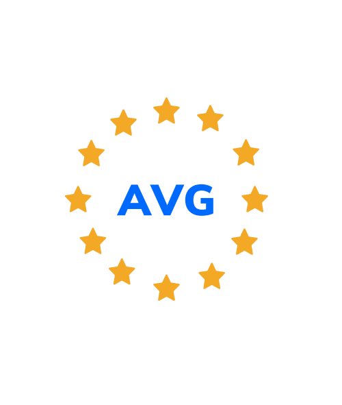 AVG-logo met sterren